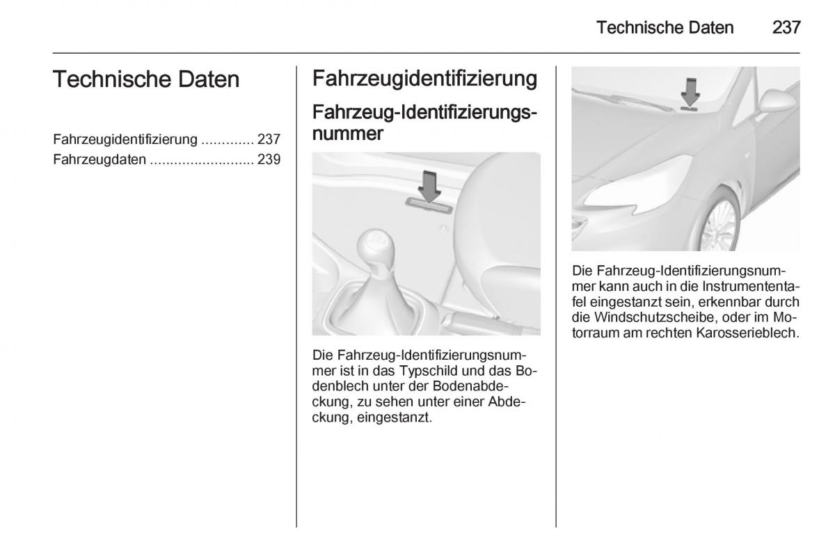 Opel Corsa E Handbuch / page 239