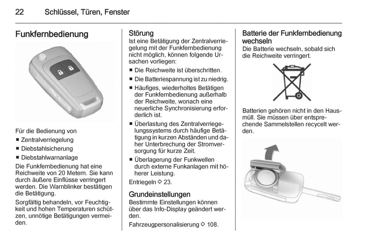 Opel Corsa E Handbuch / page 24