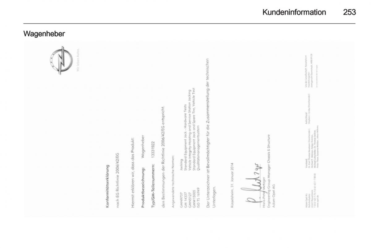 Opel Corsa E Handbuch / page 255