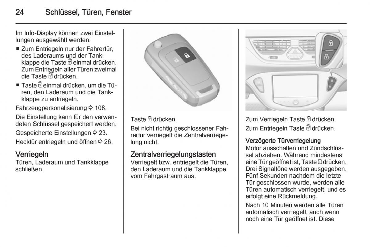 Opel Corsa E Handbuch / page 26