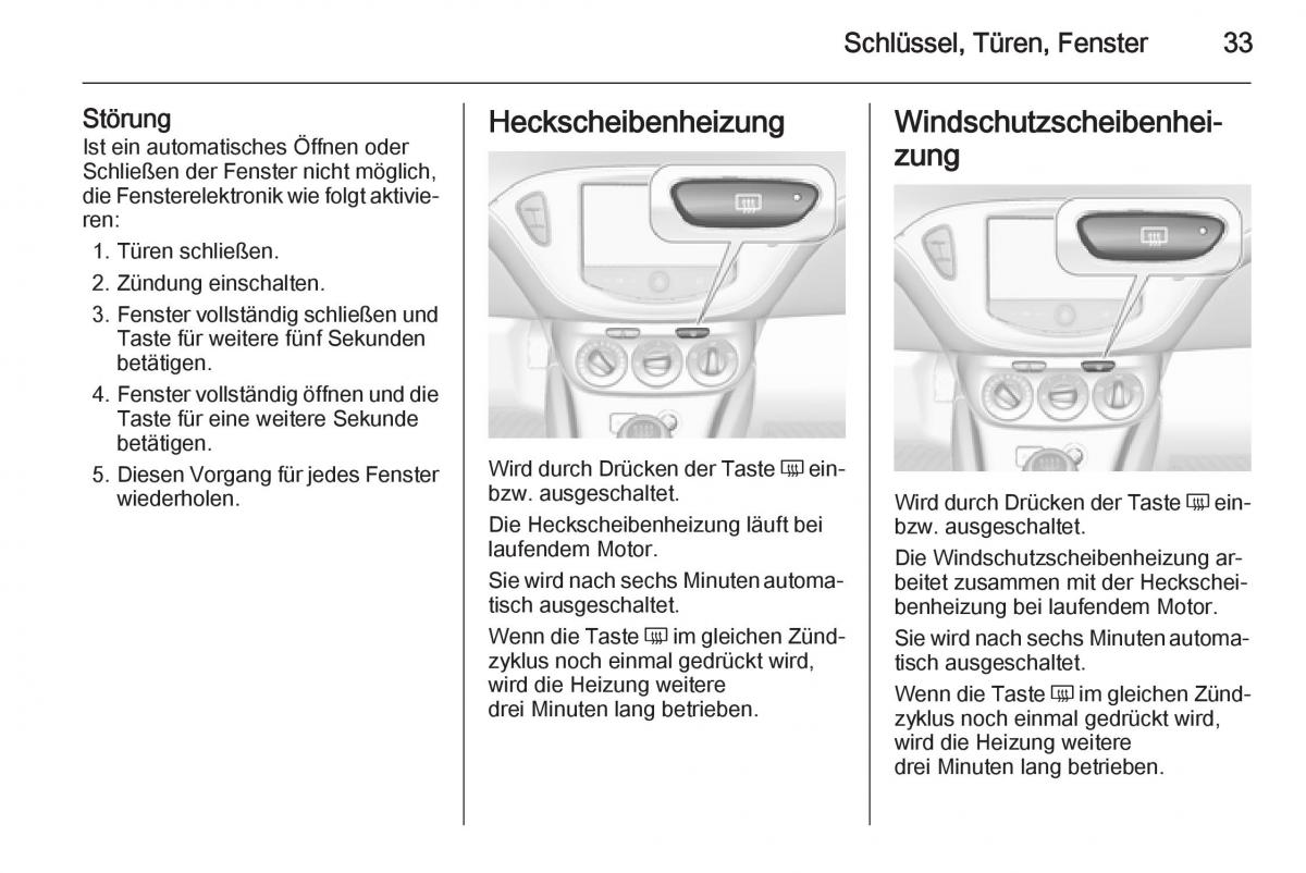 Opel Corsa E Handbuch / page 35