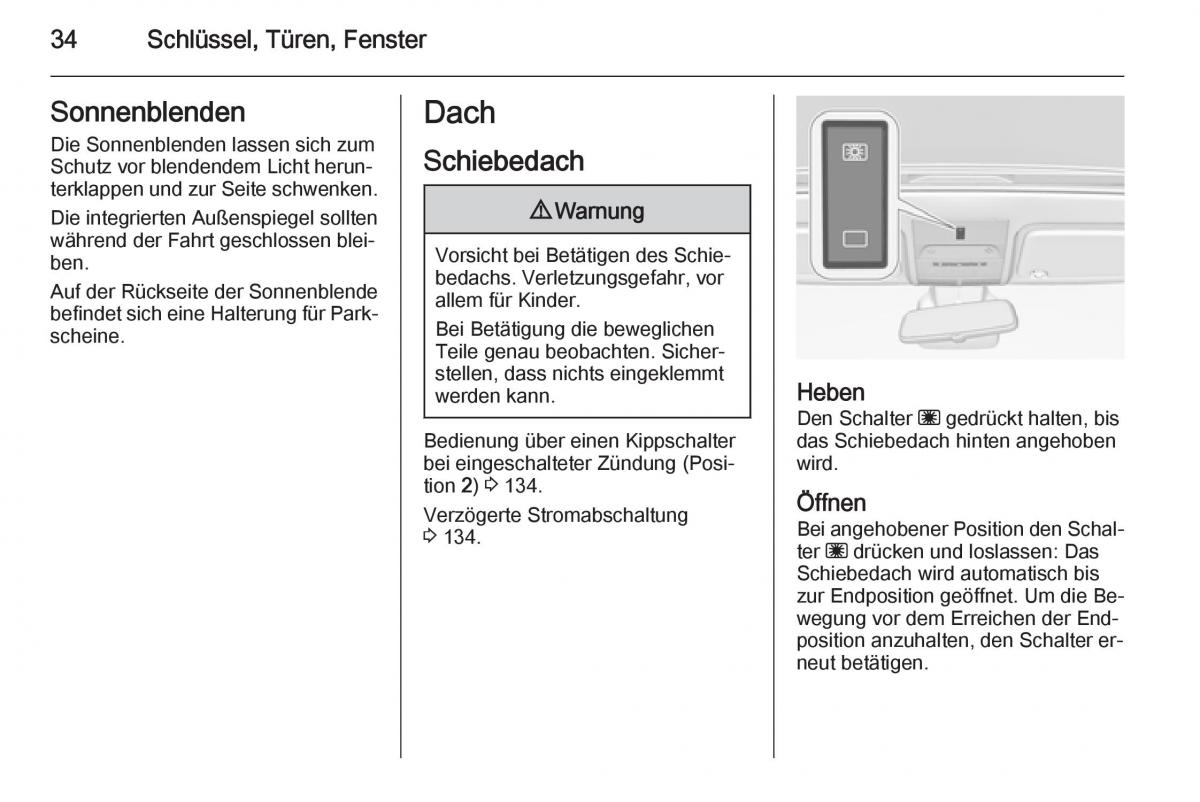 Opel Corsa E Handbuch / page 36