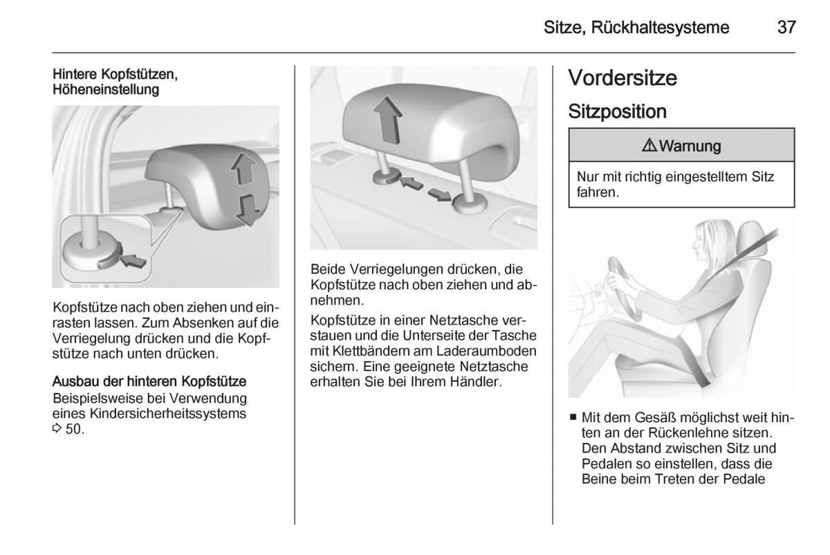 Opel Corsa E Handbuch / page 39