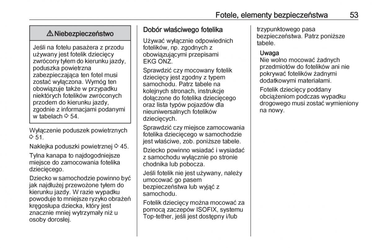 Opel Corsa E instrukcja obslugi / page 55