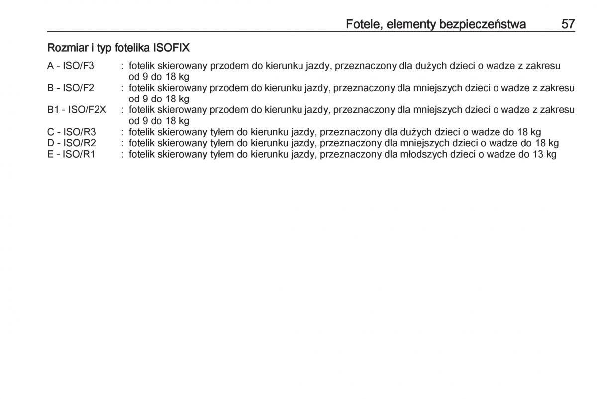 Opel Corsa E instrukcja obslugi / page 59