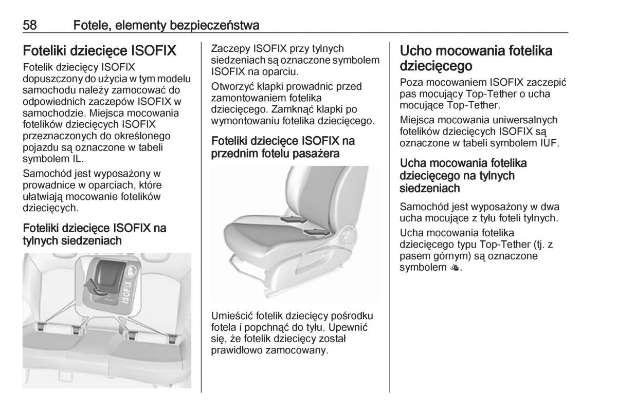 Opel Corsa E instrukcja obslugi / page 60