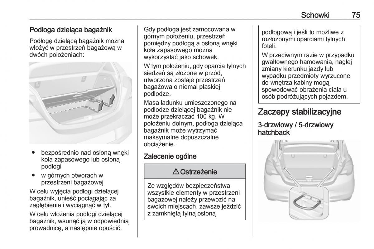 Opel Corsa E instrukcja obslugi / page 77