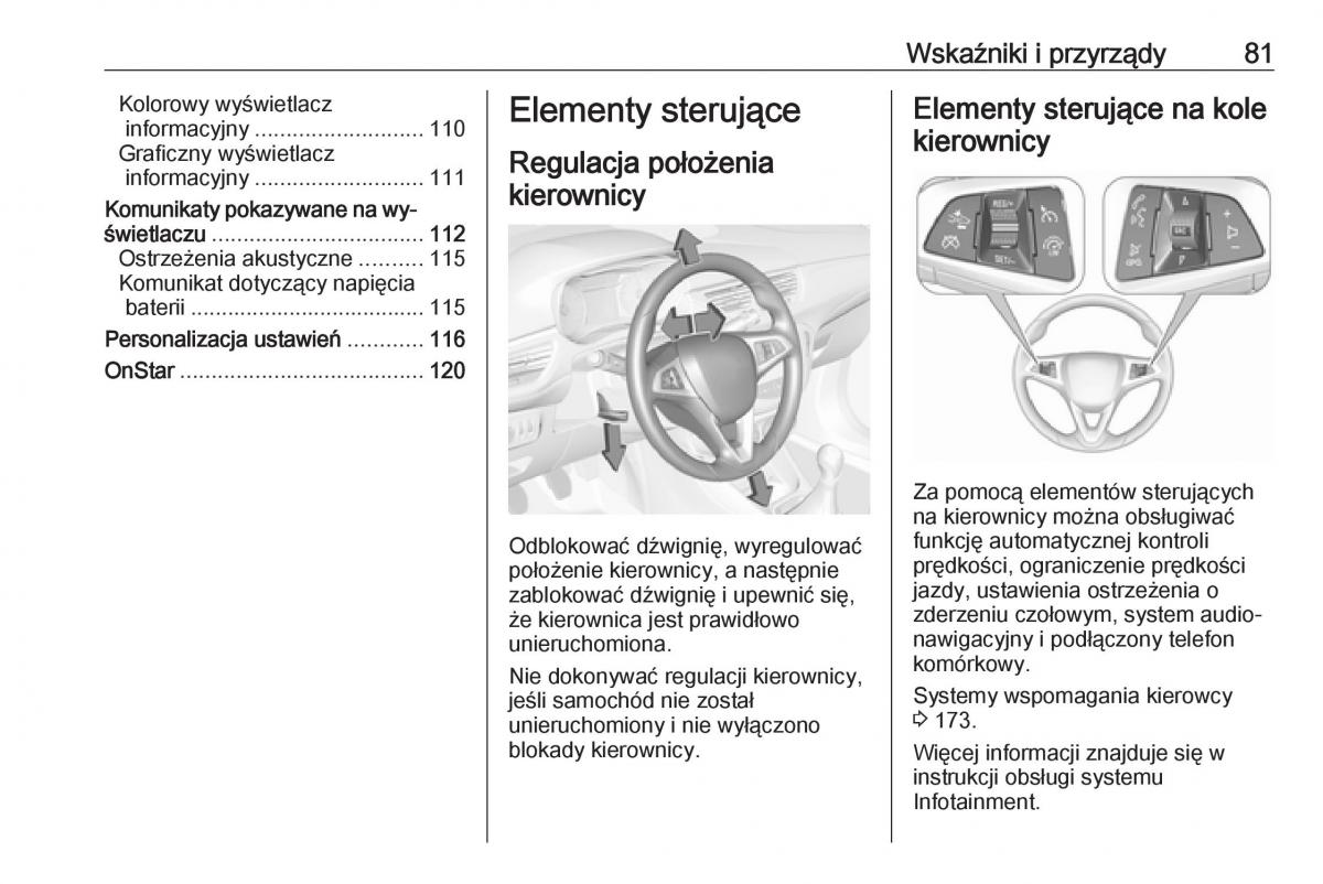 Opel Corsa E instrukcja obslugi / page 83