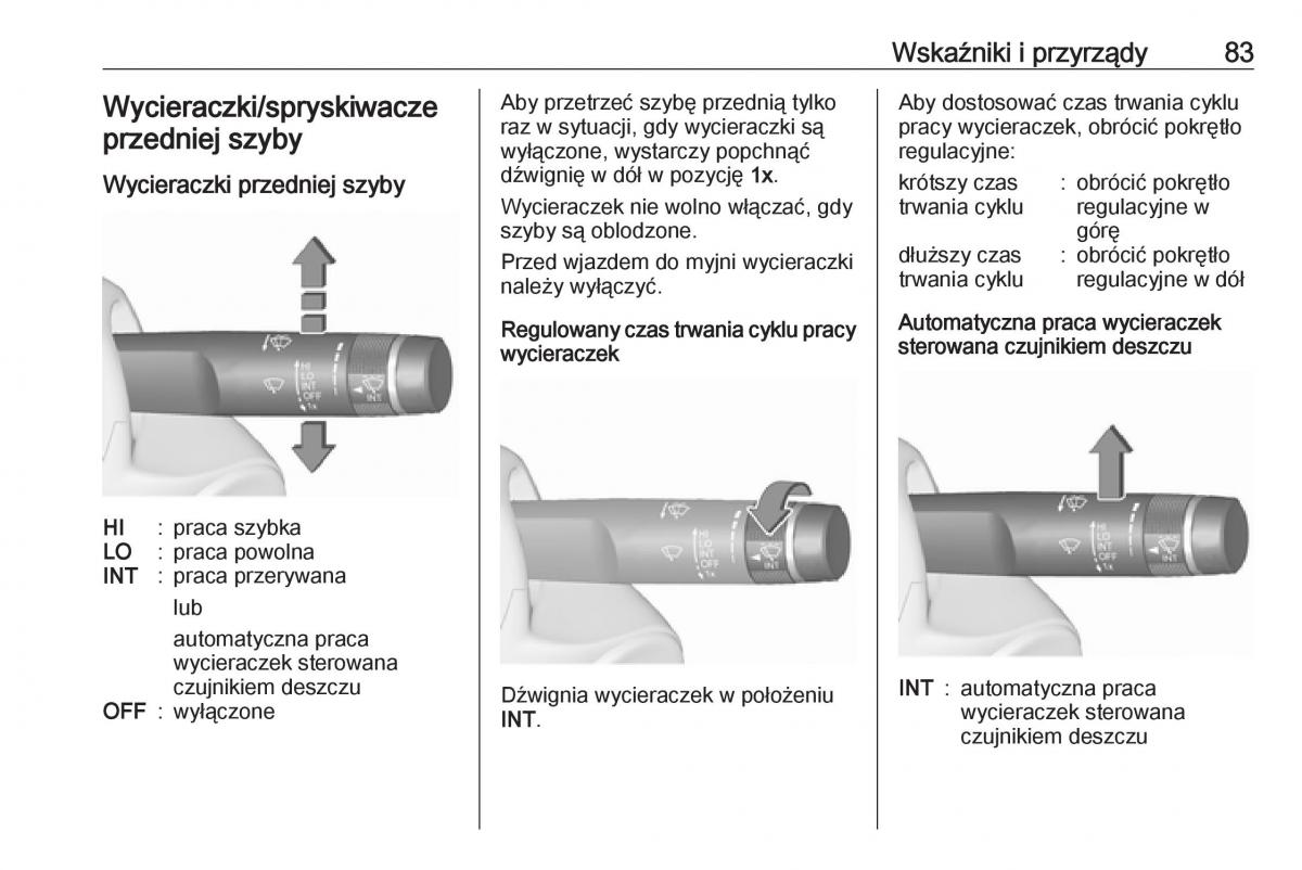 Opel Corsa E instrukcja obslugi / page 85