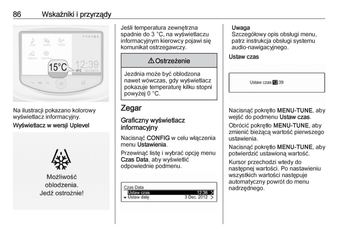 Opel Corsa E instrukcja obslugi / page 88