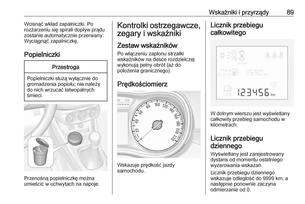 Opel Corsa E instrukcja obslugi / page 91