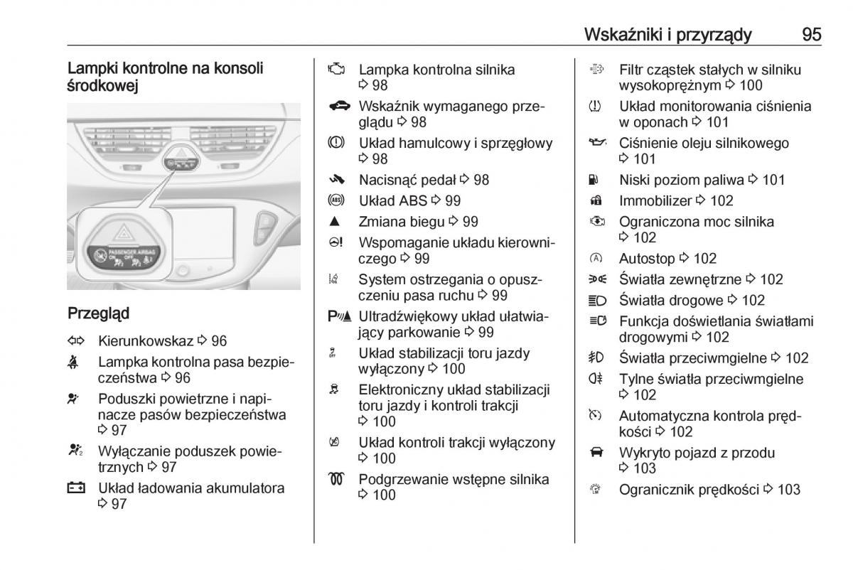 Opel Corsa E instrukcja obslugi / page 97