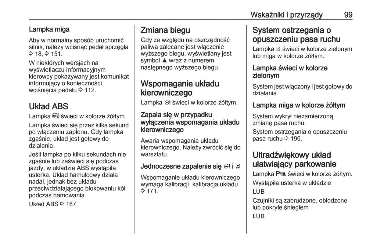 Opel Corsa E instrukcja obslugi / page 101