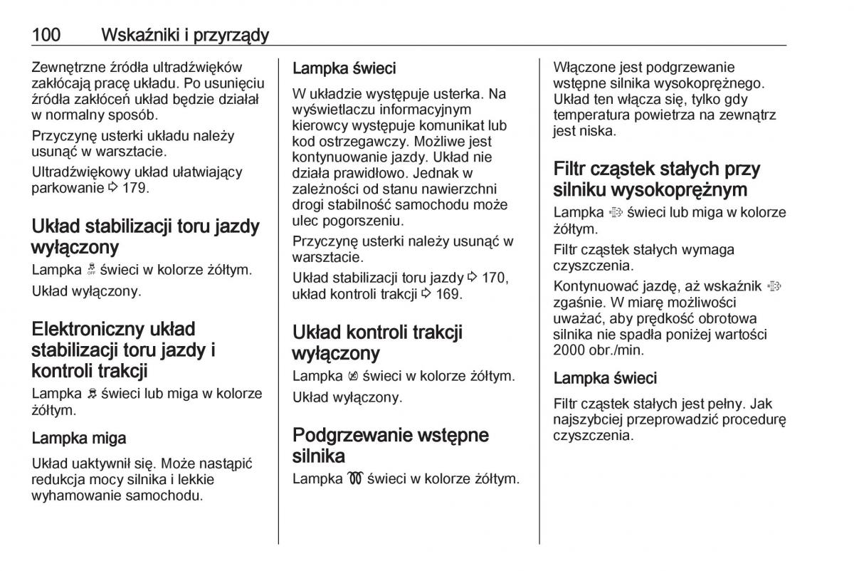 Opel Corsa E instrukcja obslugi / page 102