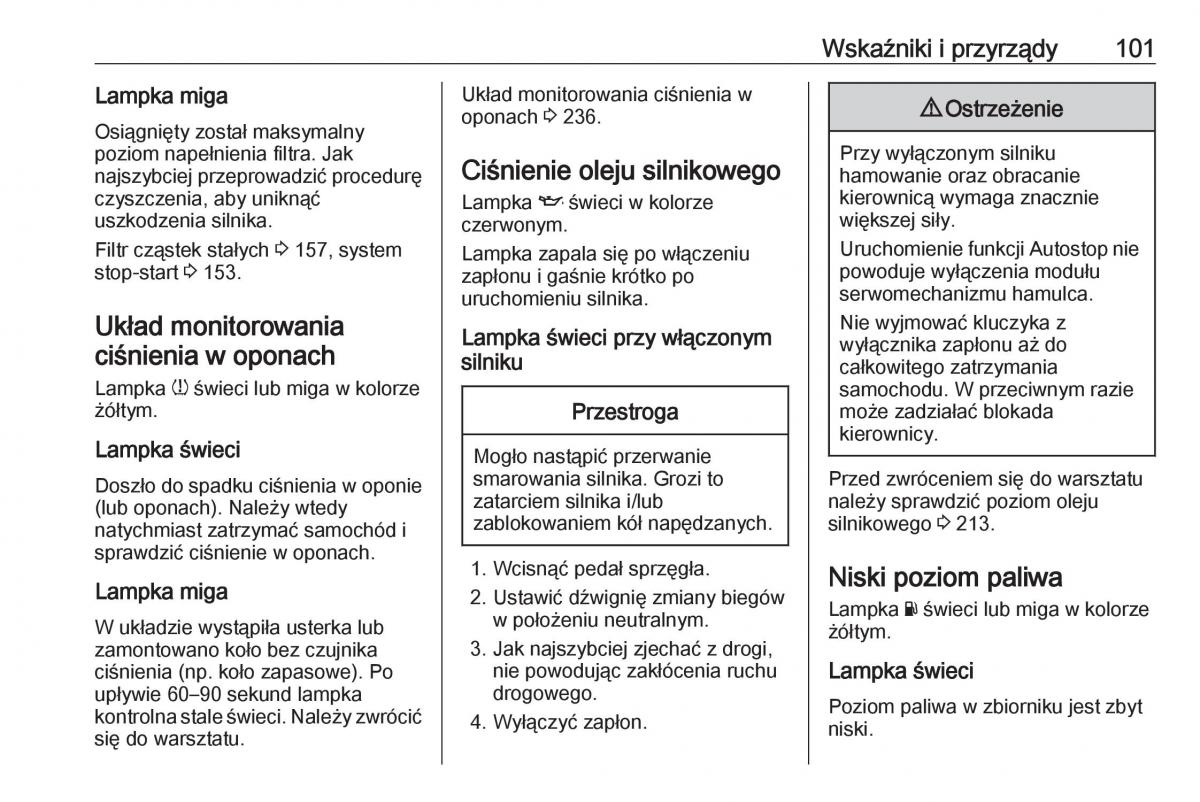 Opel Corsa E instrukcja obslugi / page 103