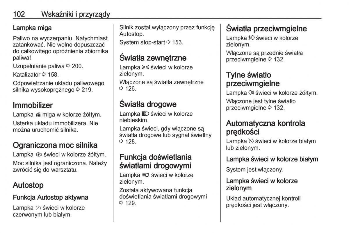 Opel Corsa E instrukcja obslugi / page 104