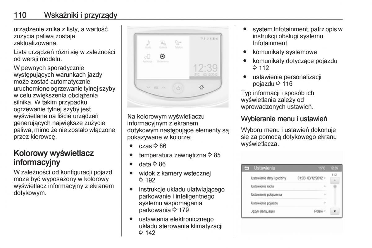 Opel Corsa E instrukcja obslugi / page 112