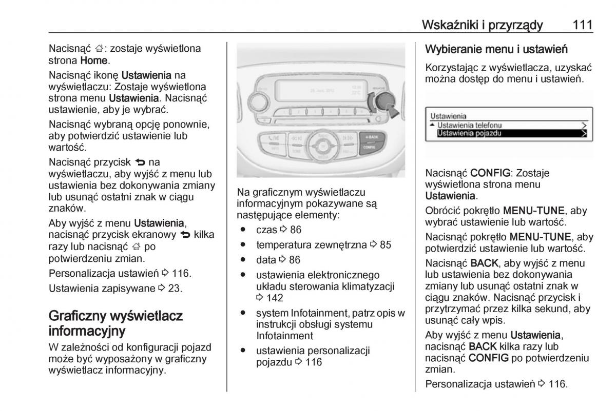 Opel Corsa E instrukcja obslugi / page 113