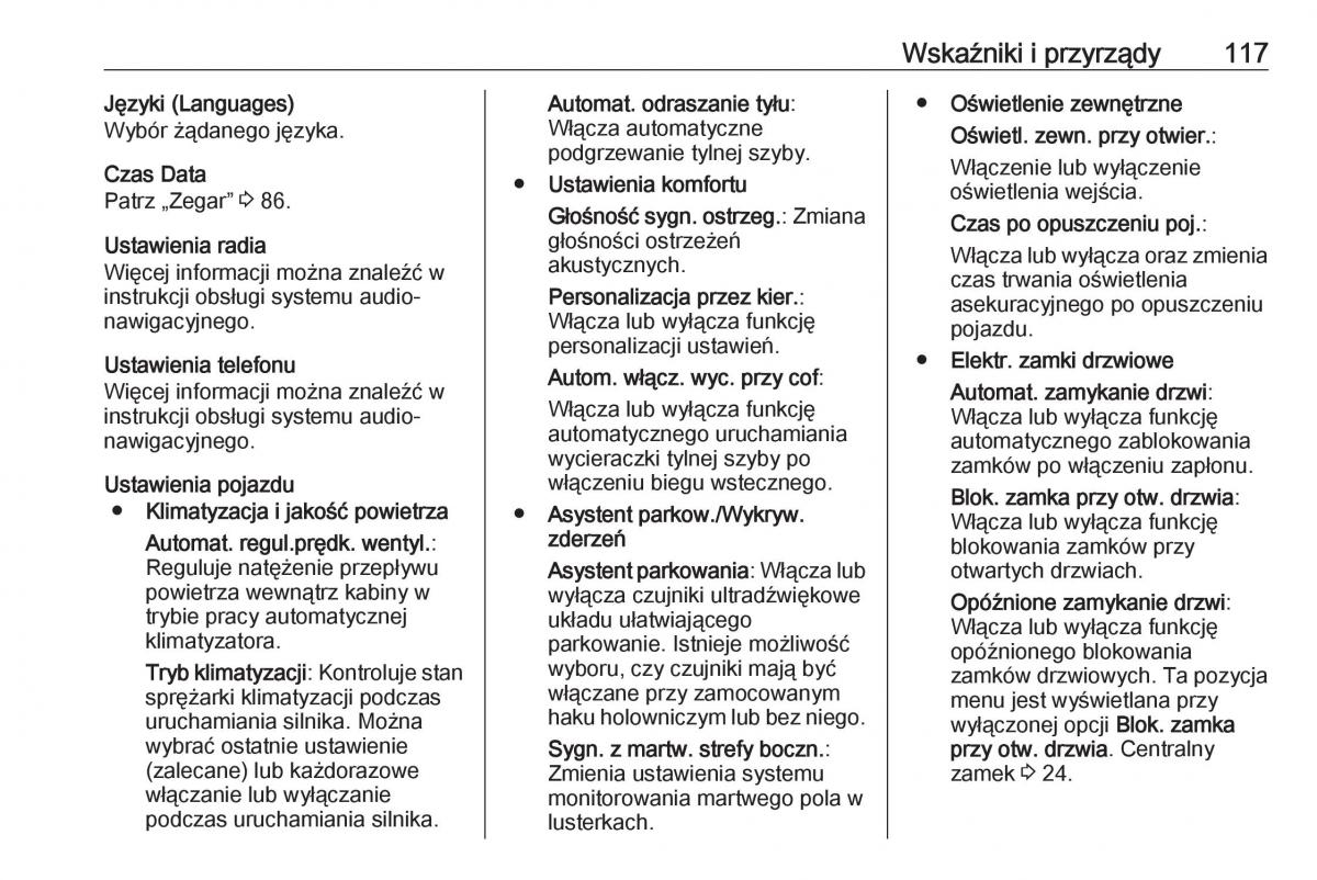 Opel Corsa E instrukcja obslugi / page 119