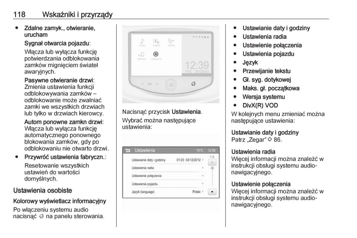 Opel Corsa E instrukcja obslugi / page 120