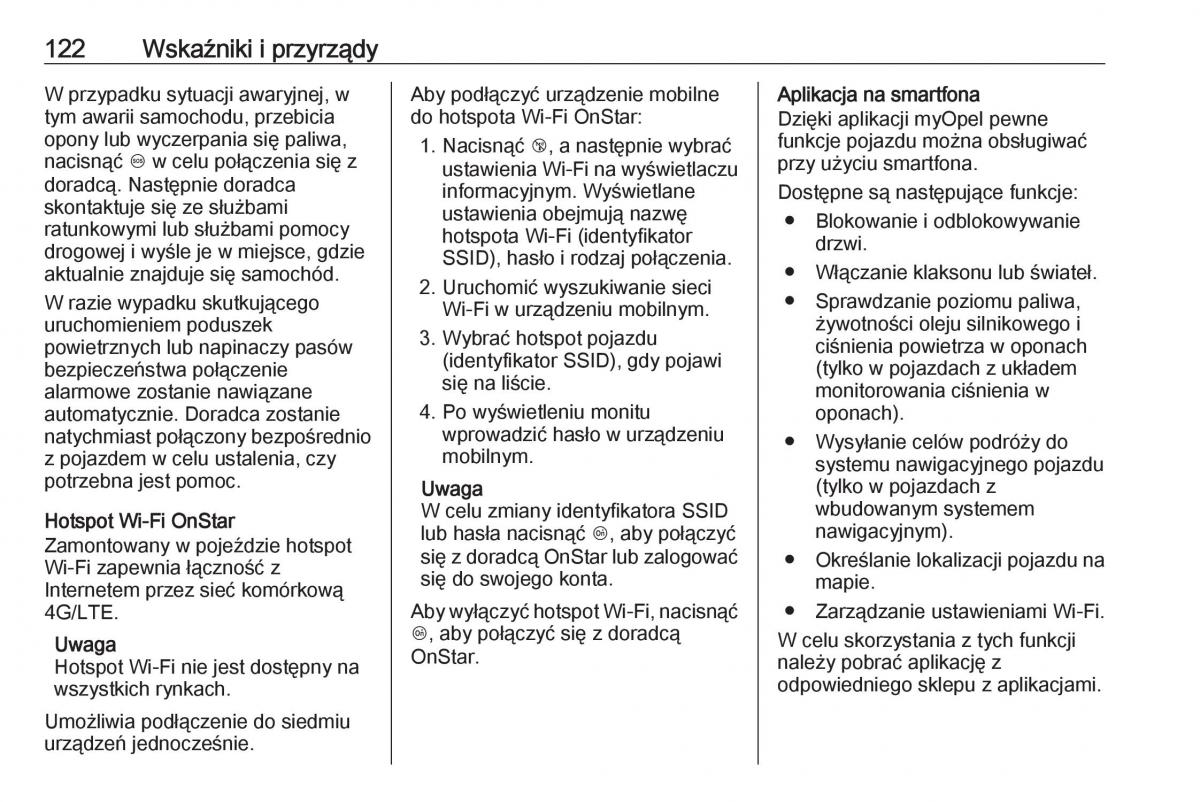 Opel Corsa E instrukcja obslugi / page 124