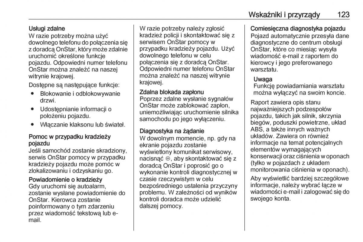 Opel Corsa E instrukcja obslugi / page 125