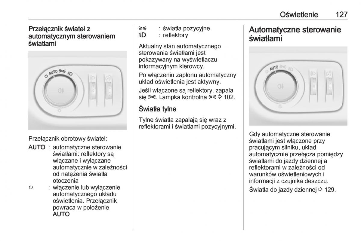 Opel Corsa E instrukcja obslugi / page 129