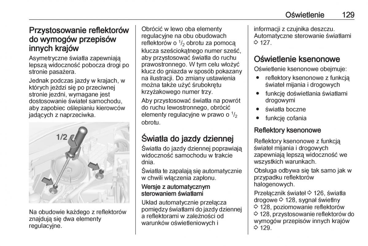 Opel Corsa E instrukcja obslugi / page 131