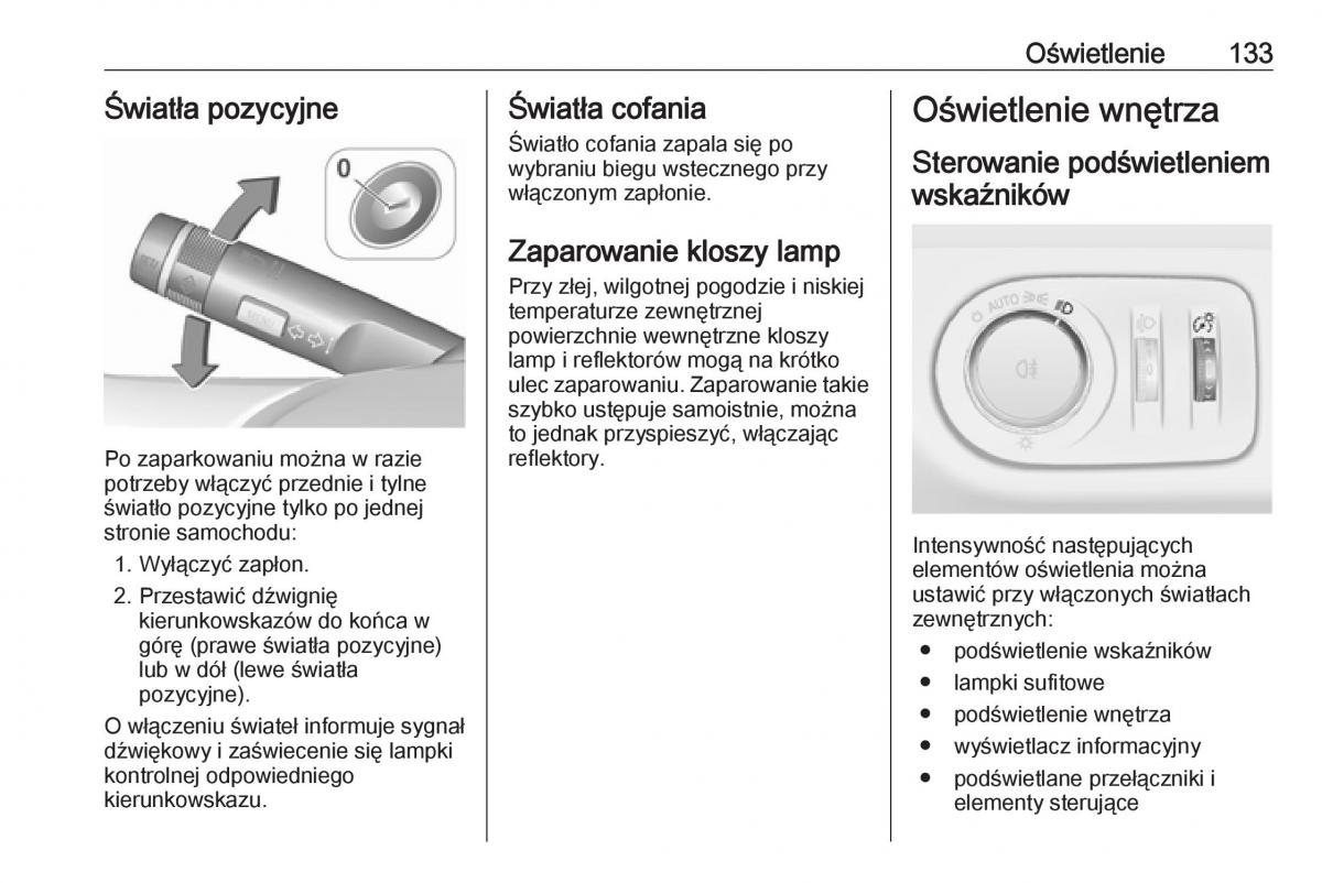 Opel Corsa E instrukcja obslugi / page 135