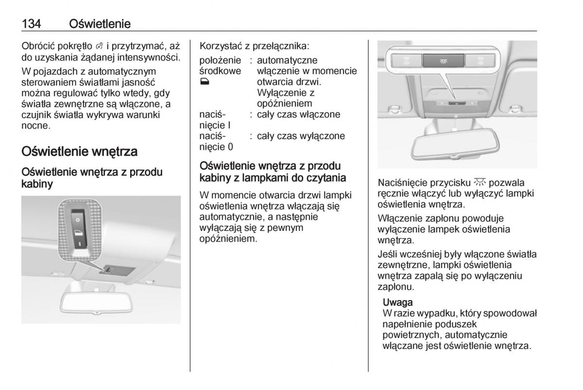 Opel Corsa E instrukcja obslugi / page 136