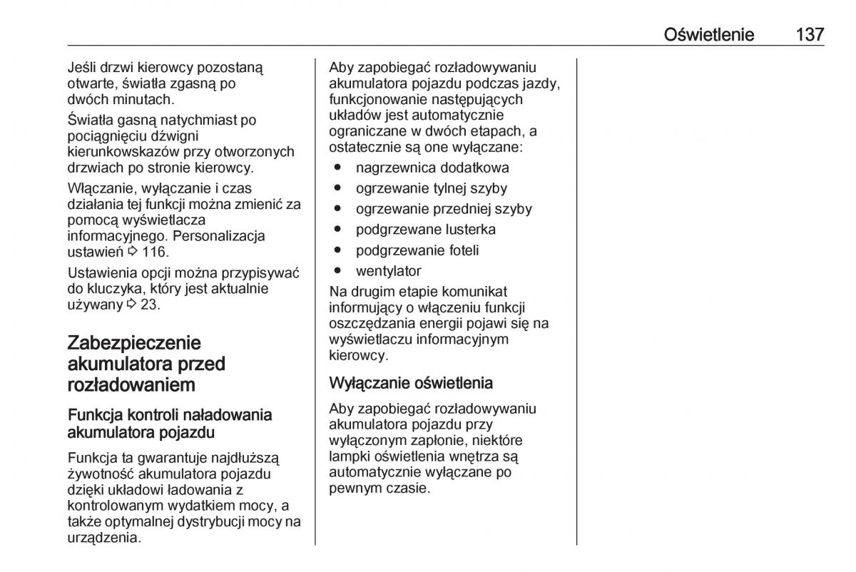 Opel Corsa E instrukcja obslugi / page 139