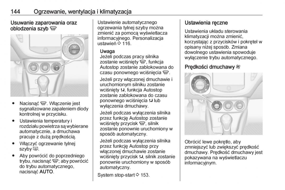 Opel Corsa E instrukcja obslugi / page 146