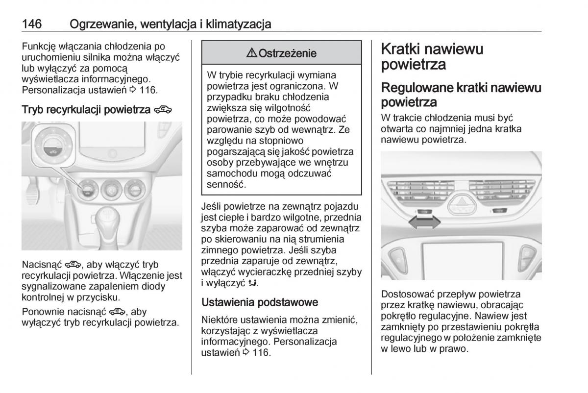 Opel Corsa E instrukcja obslugi / page 148