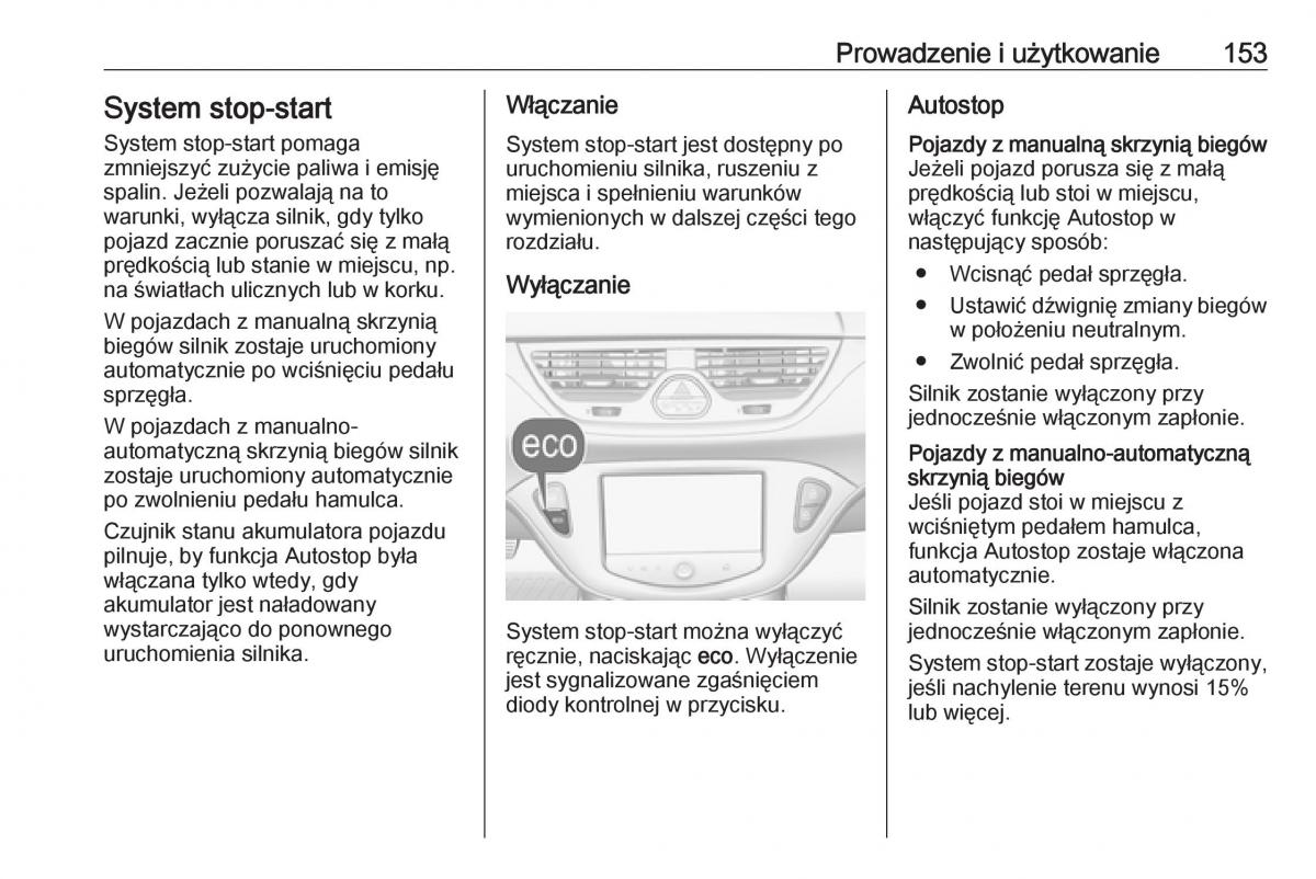 Opel Corsa E instrukcja obslugi / page 155