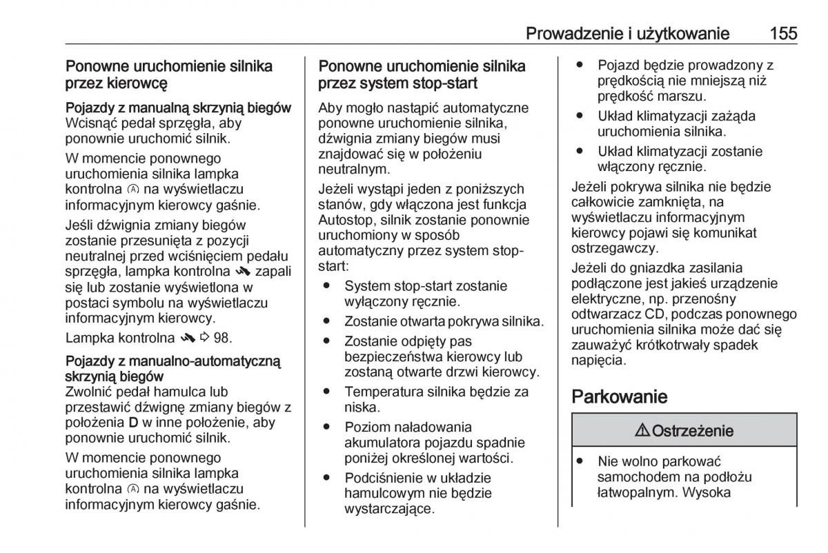 Opel Corsa E instrukcja obslugi / page 157