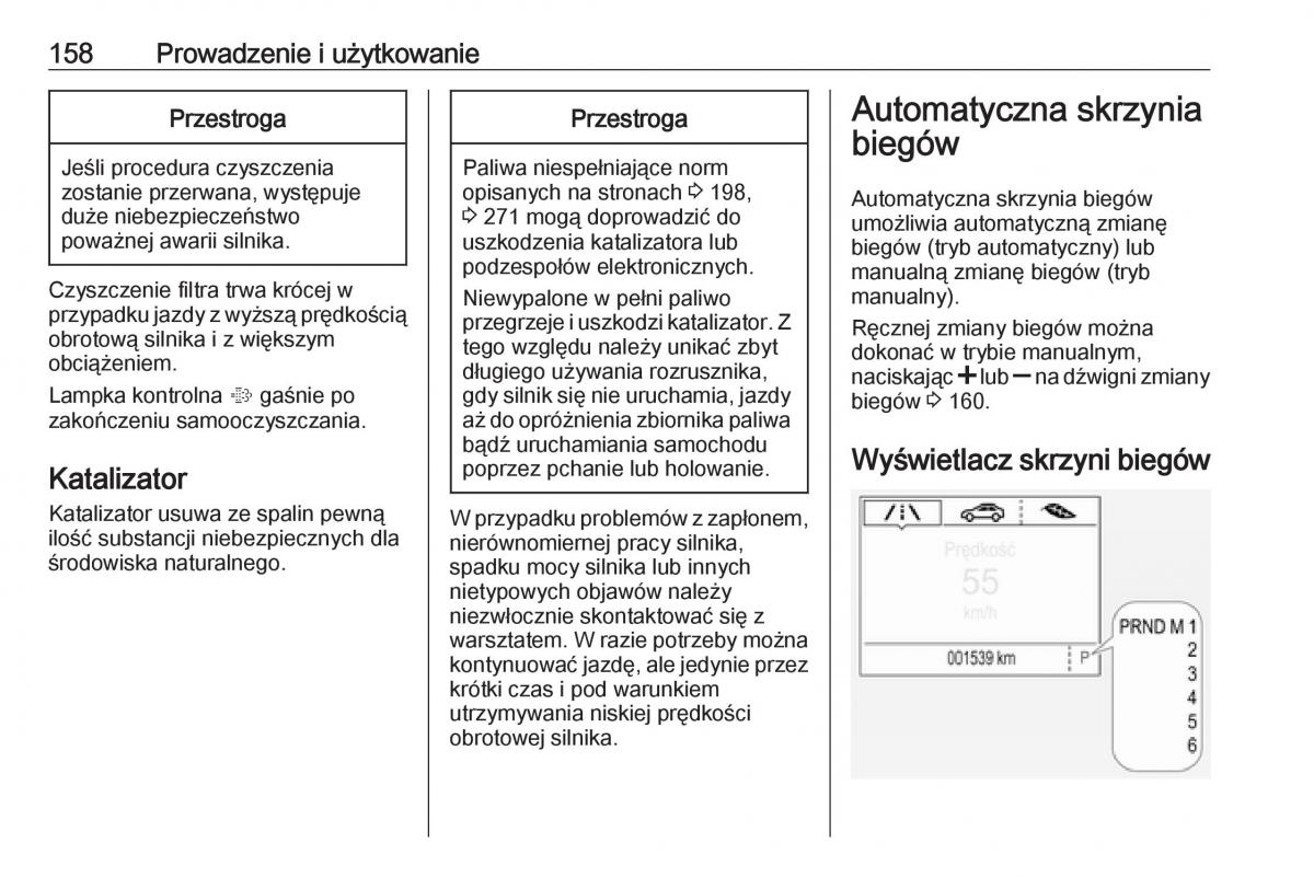 Opel Corsa E instrukcja obslugi / page 160