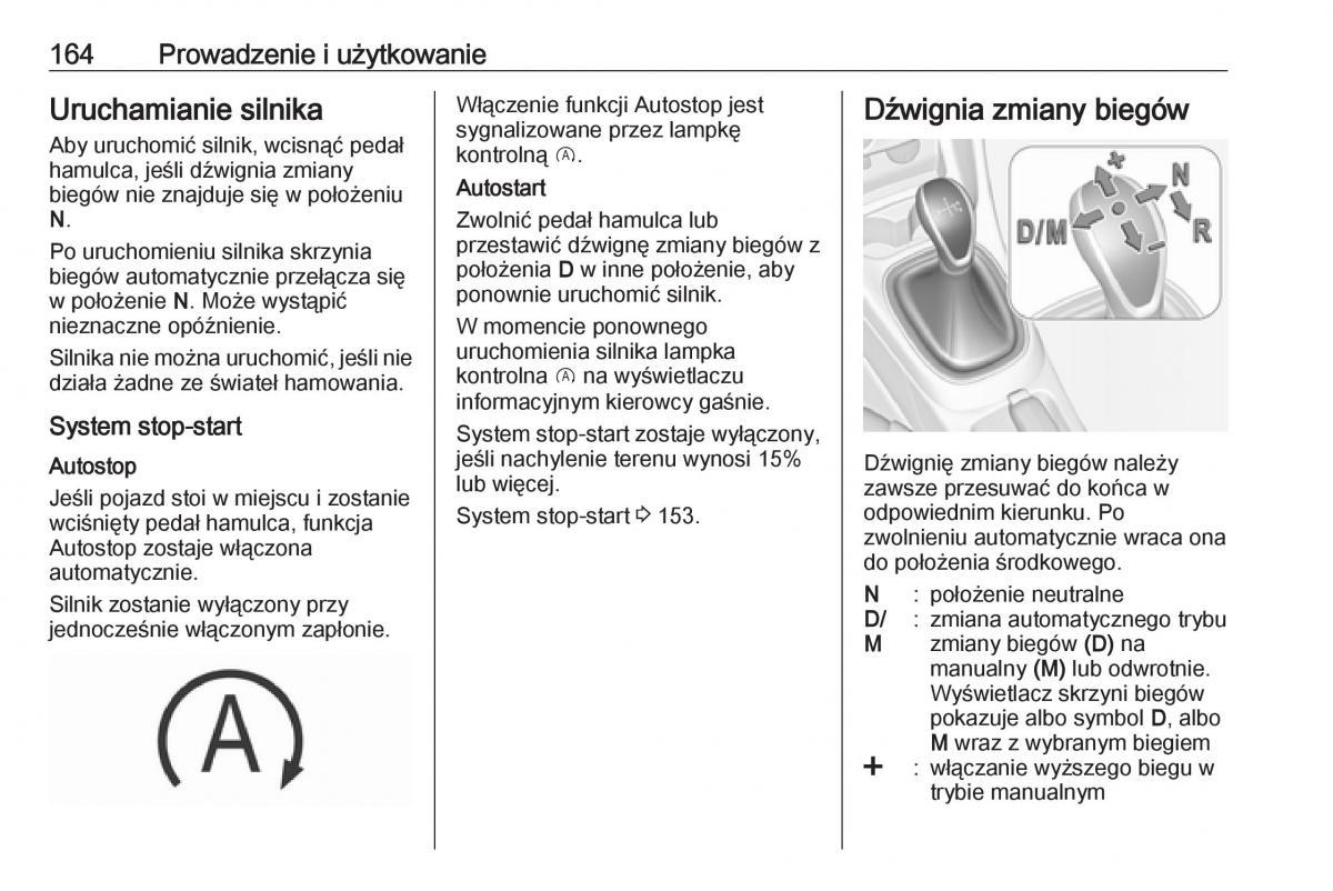 Opel Corsa E instrukcja obslugi / page 166