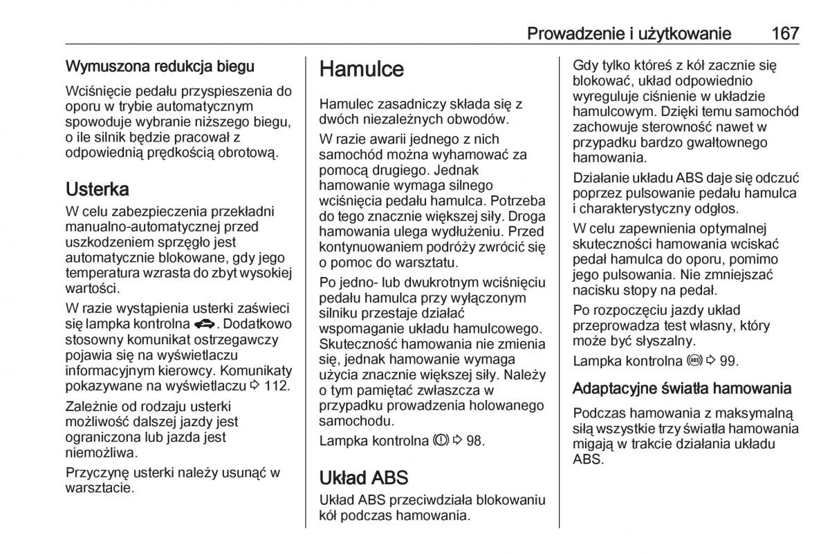 Opel Corsa E instrukcja obslugi / page 169