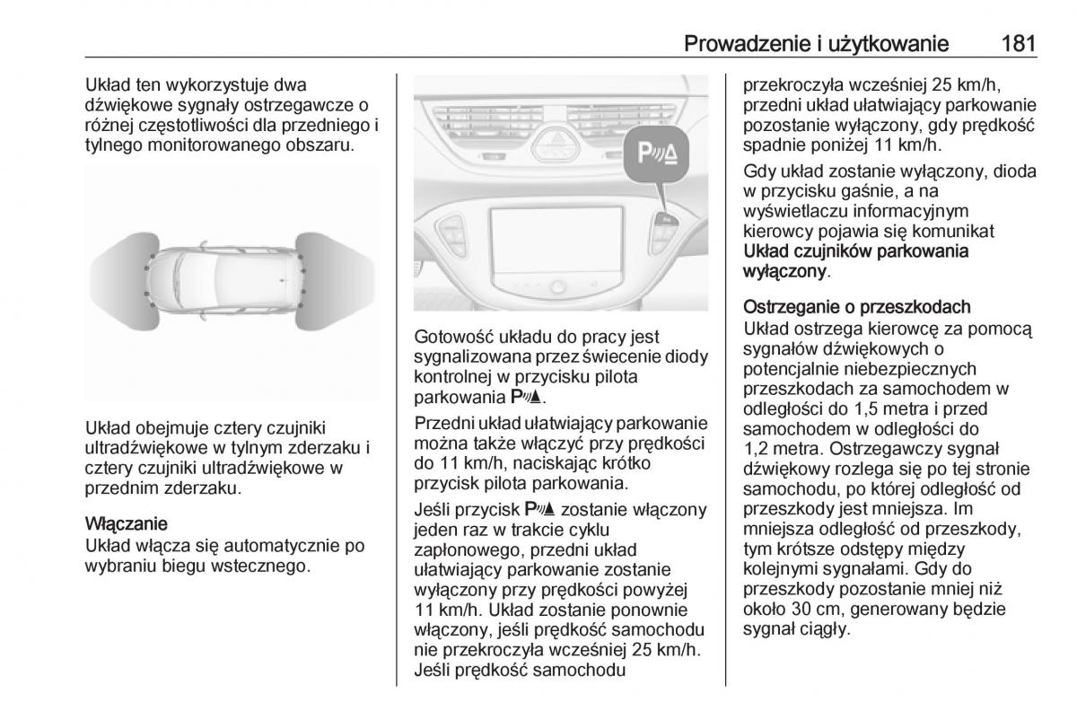 Opel Corsa E instrukcja obslugi / page 183