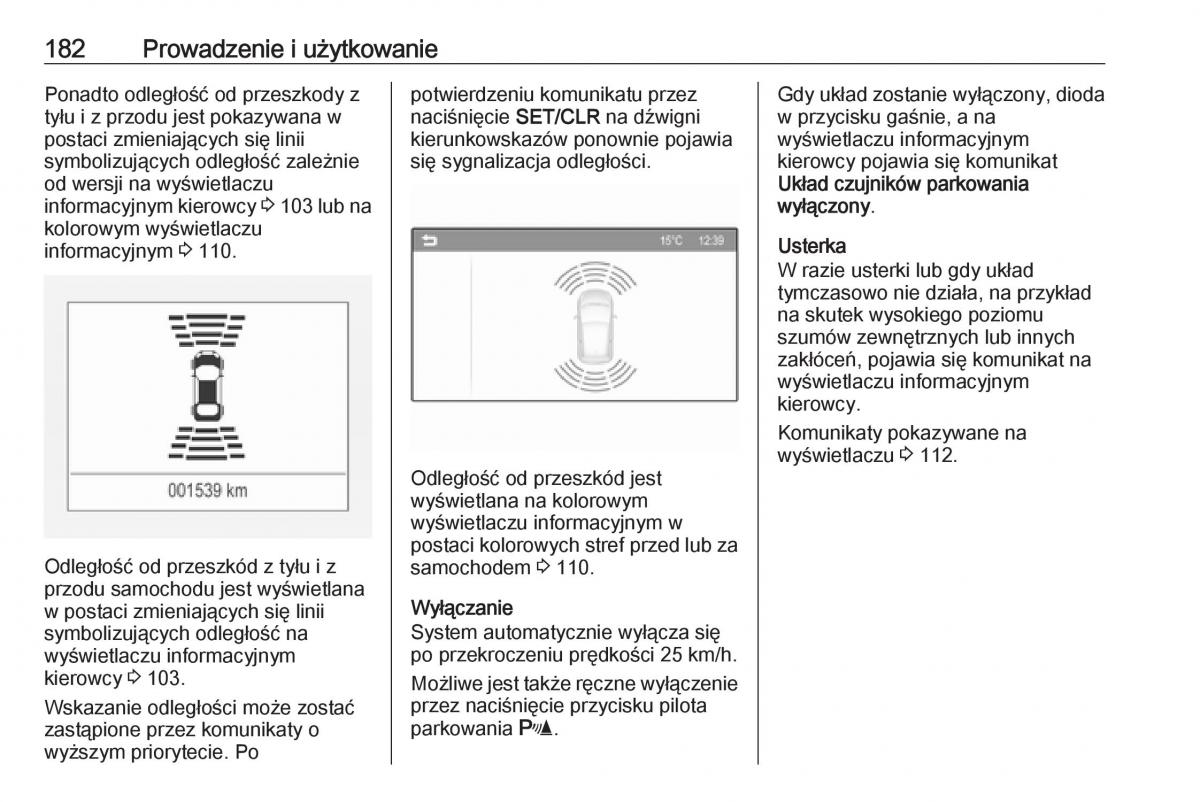 Opel Corsa E instrukcja obslugi / page 184