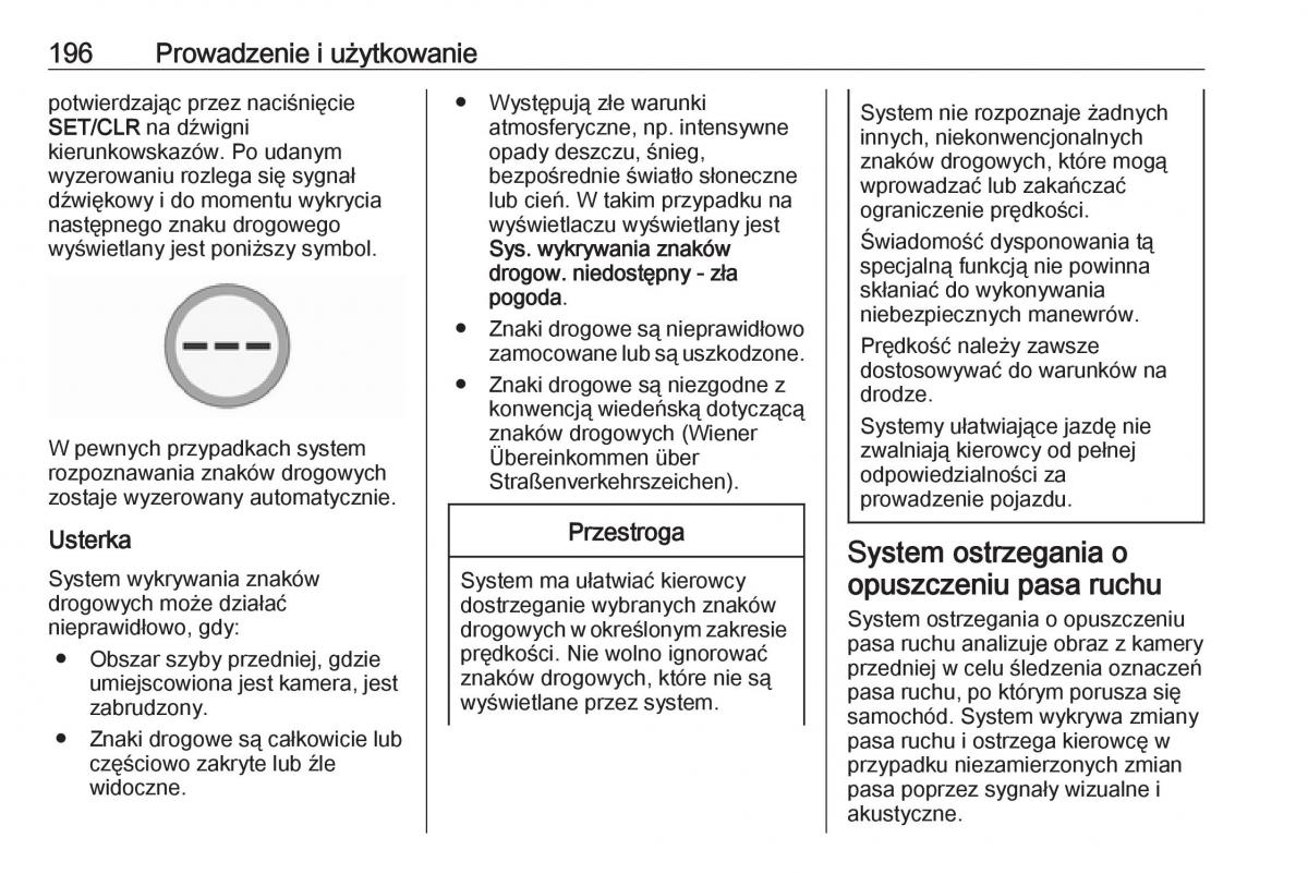 Opel Corsa E instrukcja obslugi / page 198