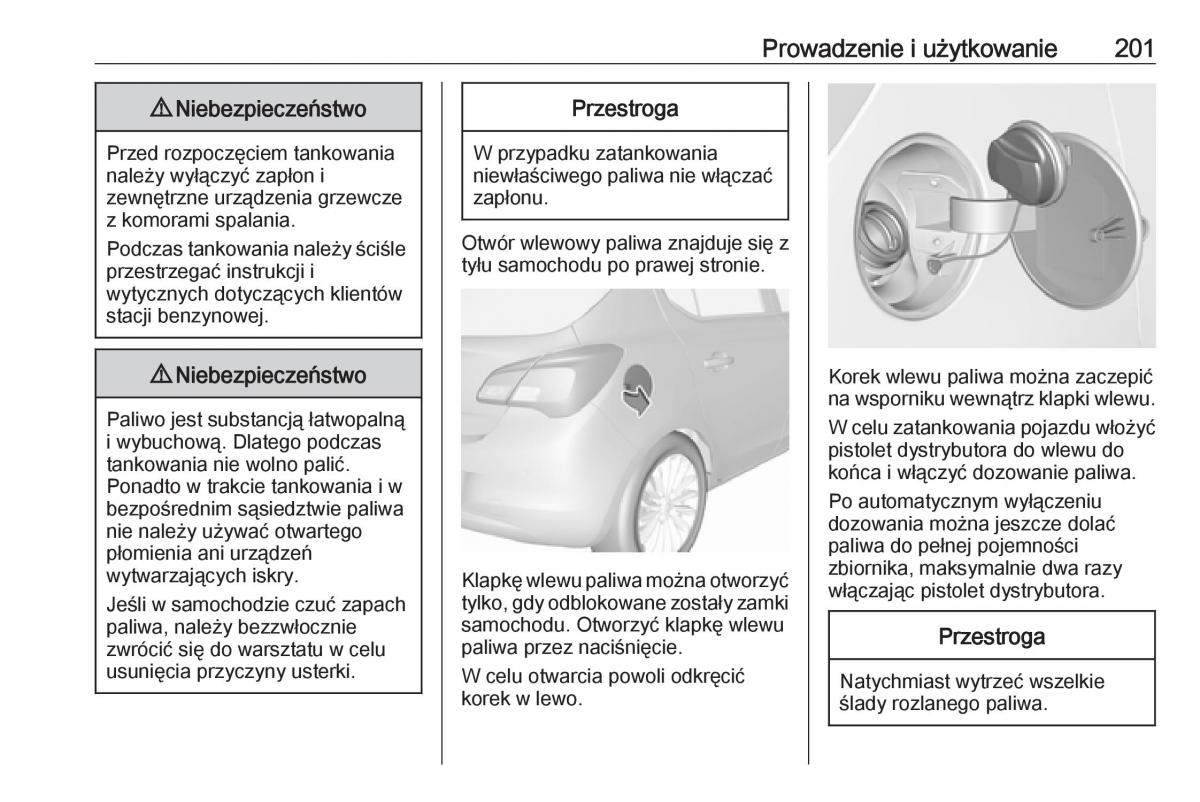 Opel Corsa E instrukcja obslugi / page 203