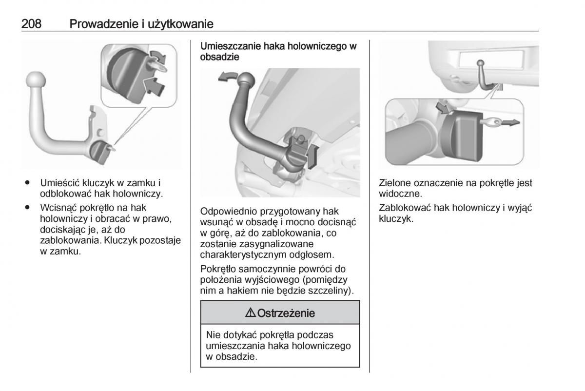 Opel Corsa E instrukcja obslugi / page 210