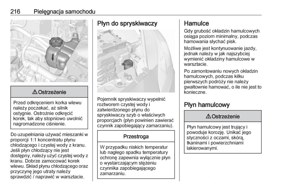 Opel Corsa E instrukcja obslugi / page 218