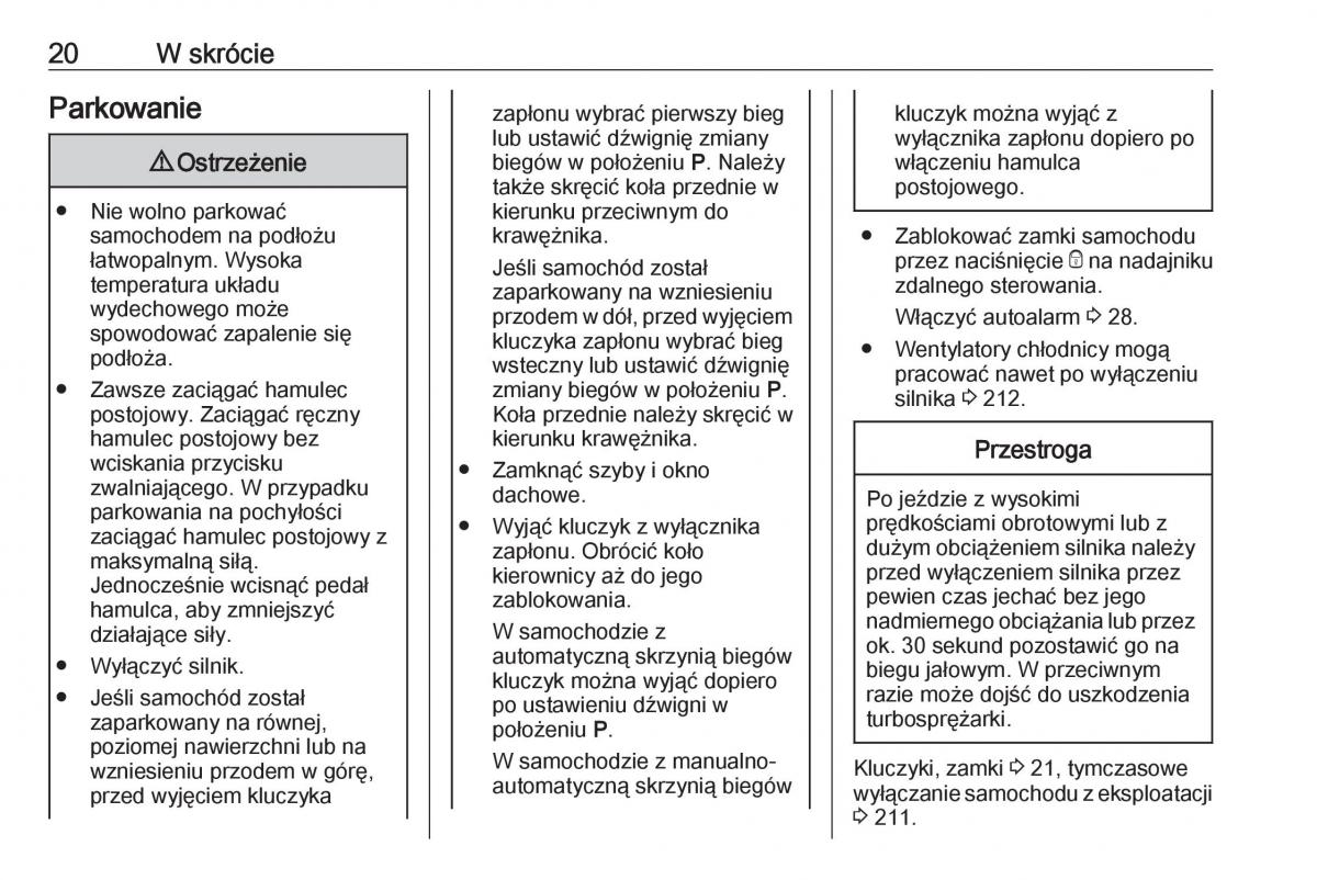 Opel Corsa E instrukcja obslugi / page 22