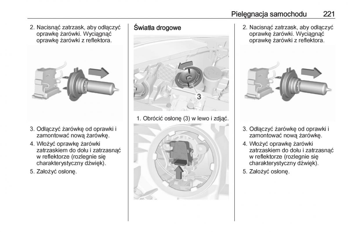 Opel Corsa E instrukcja obslugi / page 223