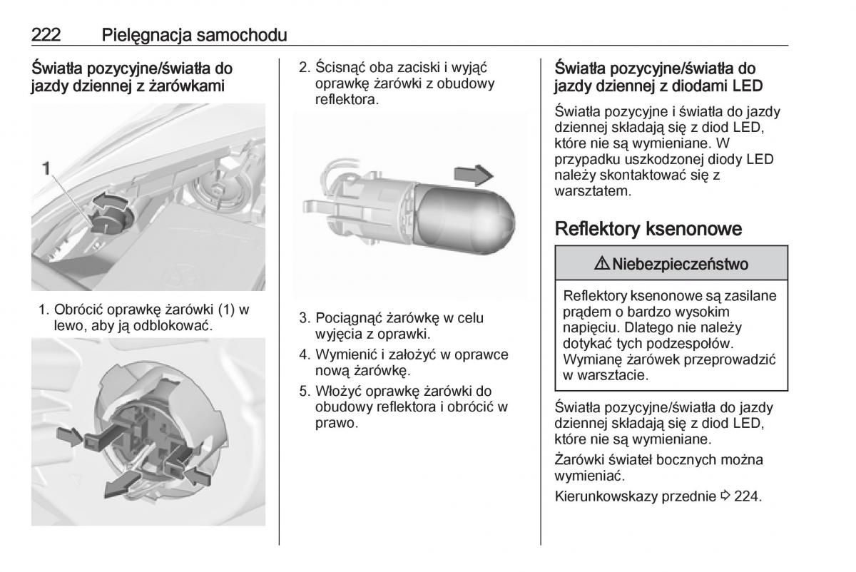 Opel Corsa E instrukcja obslugi / page 224