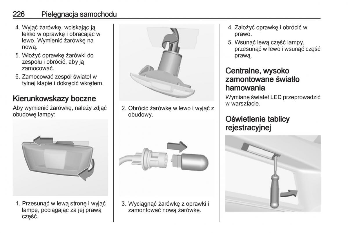 Opel Corsa E instrukcja obslugi / page 228