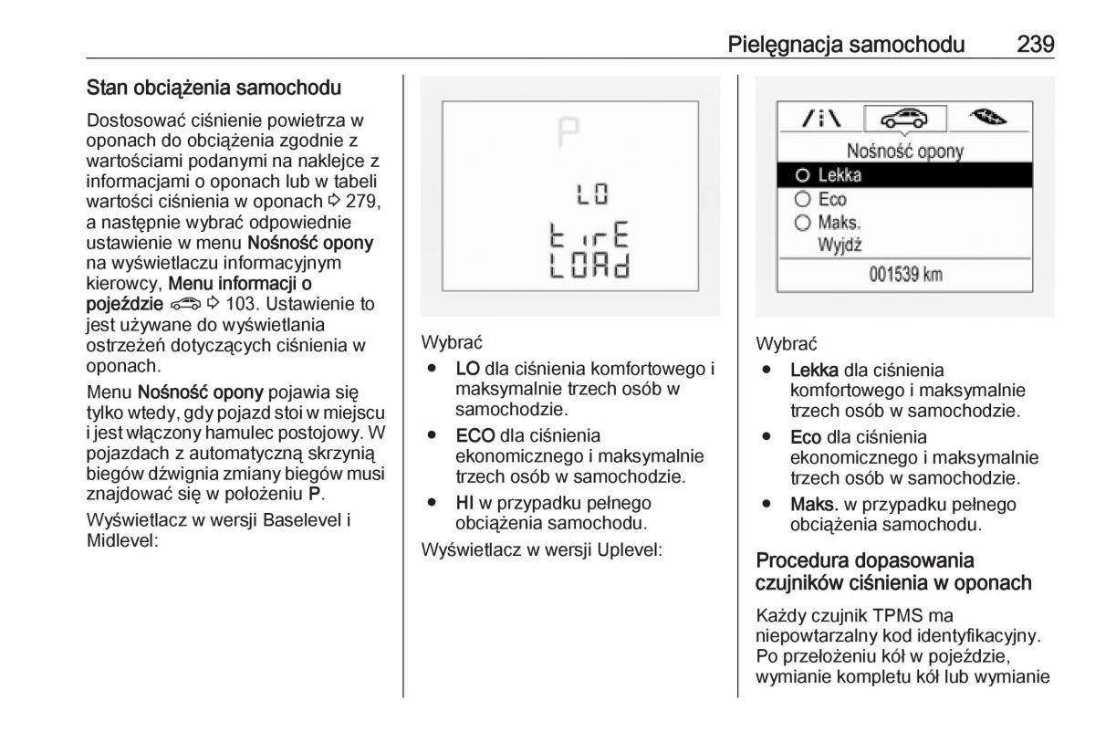 Opel Corsa E instrukcja obslugi / page 241