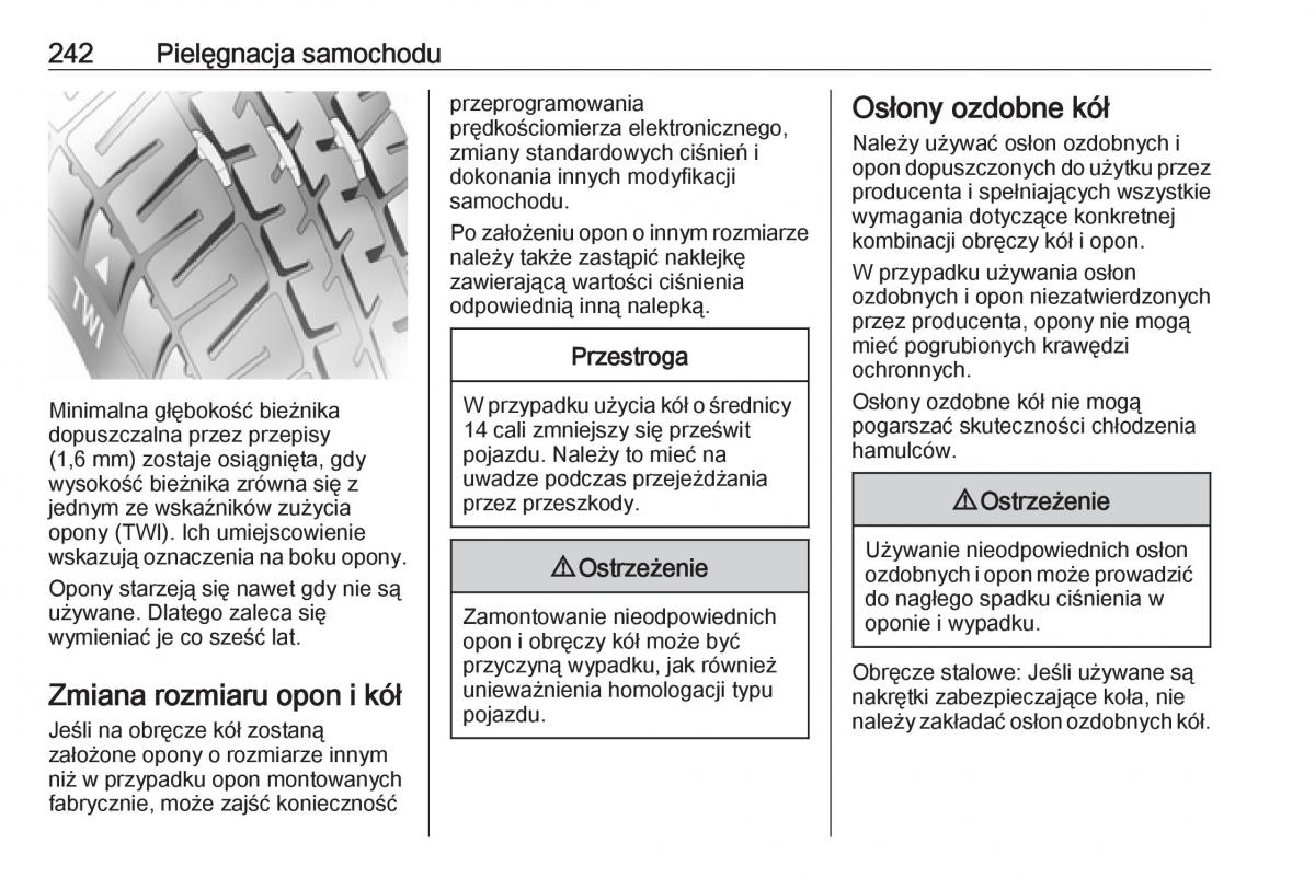 Opel Corsa E instrukcja obslugi / page 244